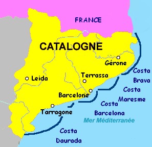 carte catalogne les costas